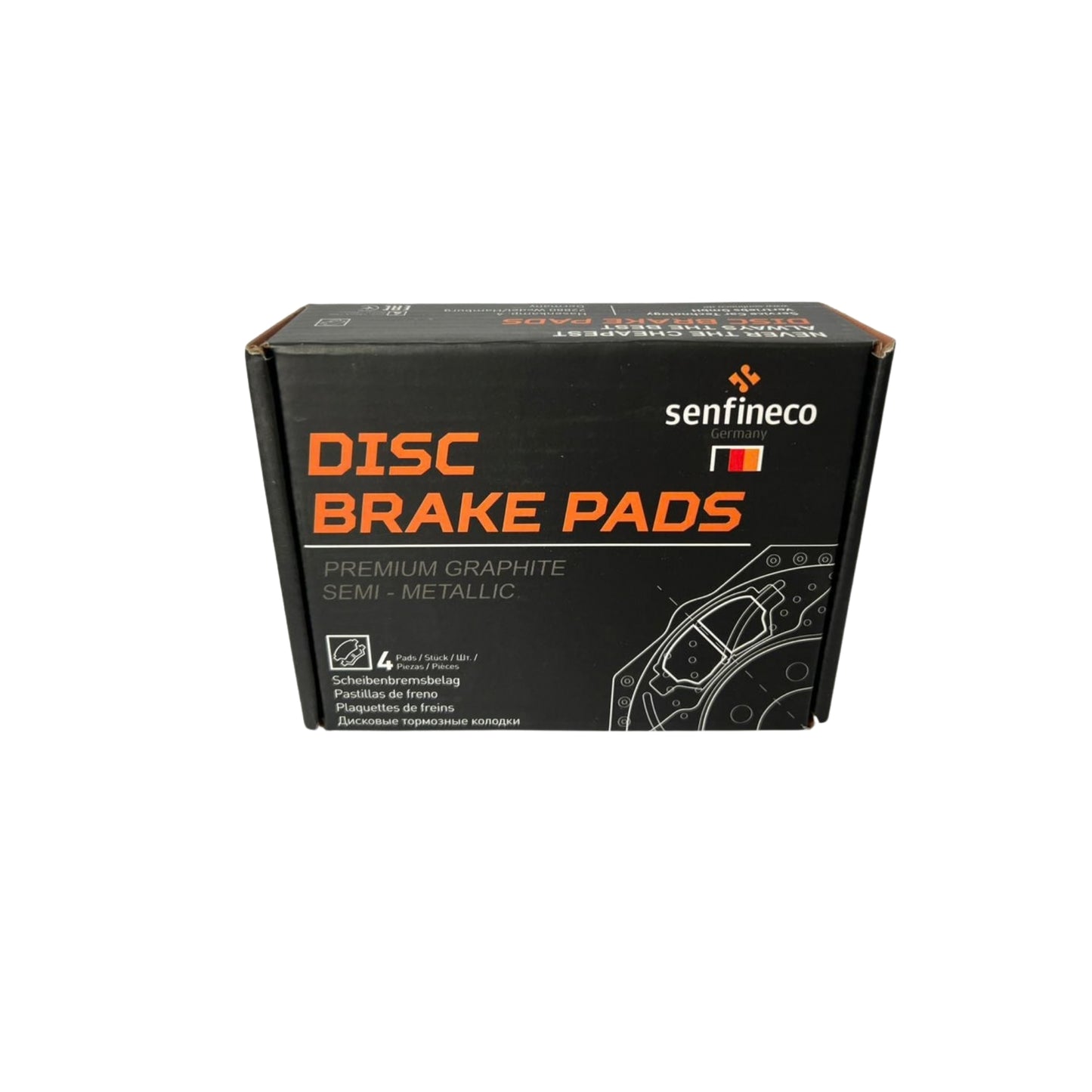 Pastillas de Freno Delanteras Chevrolet Onix 1.0/1.2 2020-2025 Senfineco (ITAL 1535)