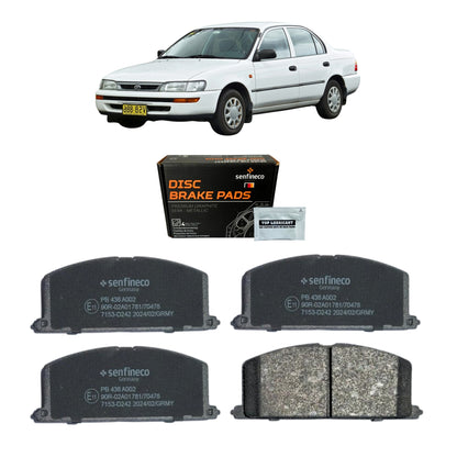 Pastillas de Freno Delanteras Toyota Corolla 1991-1999 Senfineco (ITAL 357)