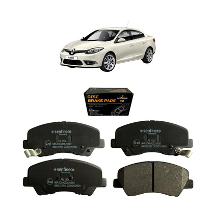 Pastillas de Freno Delanteras Renault Fluence 1.5 2010-2018 Senfineco (ITAL 1309)