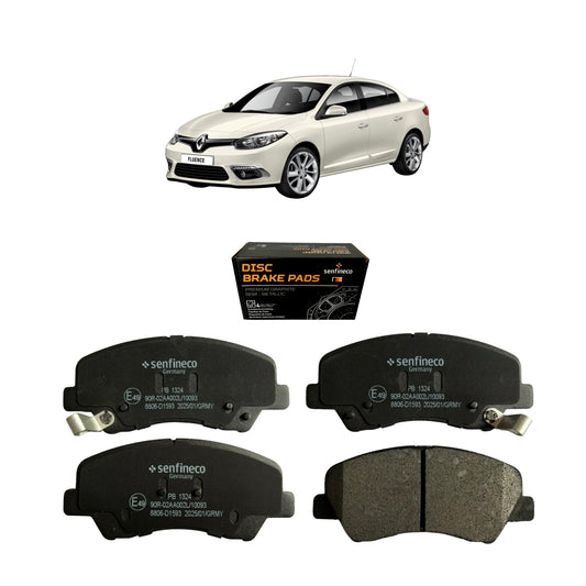 Pastillas de Freno Delanteras Renault Fluence 1.5 2010-2018 Senfineco (ITAL 1309)