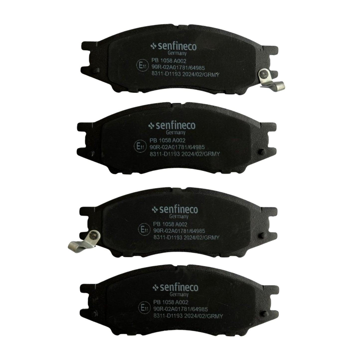 Pastillas de Freno Delanteras Samsung SM3 1.5/1.6 2004-2013 Senfineco (ITAL 779)
