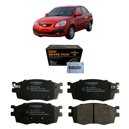 Pastillas de Freno Delanteras Kia Rio 2 1.4/1.5/1.6 2005-2011 Senfineco (ITAL 816)