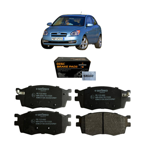 Pastillas de Freno Delanteras Hyundai Accent 1.4 2006-2011 Senfineco (ITAL 816)