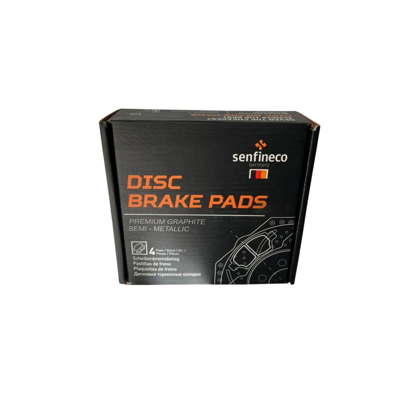 Pastillas de Freno Delanteras JAC J4 1.5 2015-2021 Senfineco (ITAL 816)