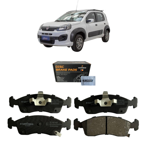 Pastillas de Freno Delanteras Fiat Uno Way 1.4 2010-2019 Senfineco (ITAL 1333)